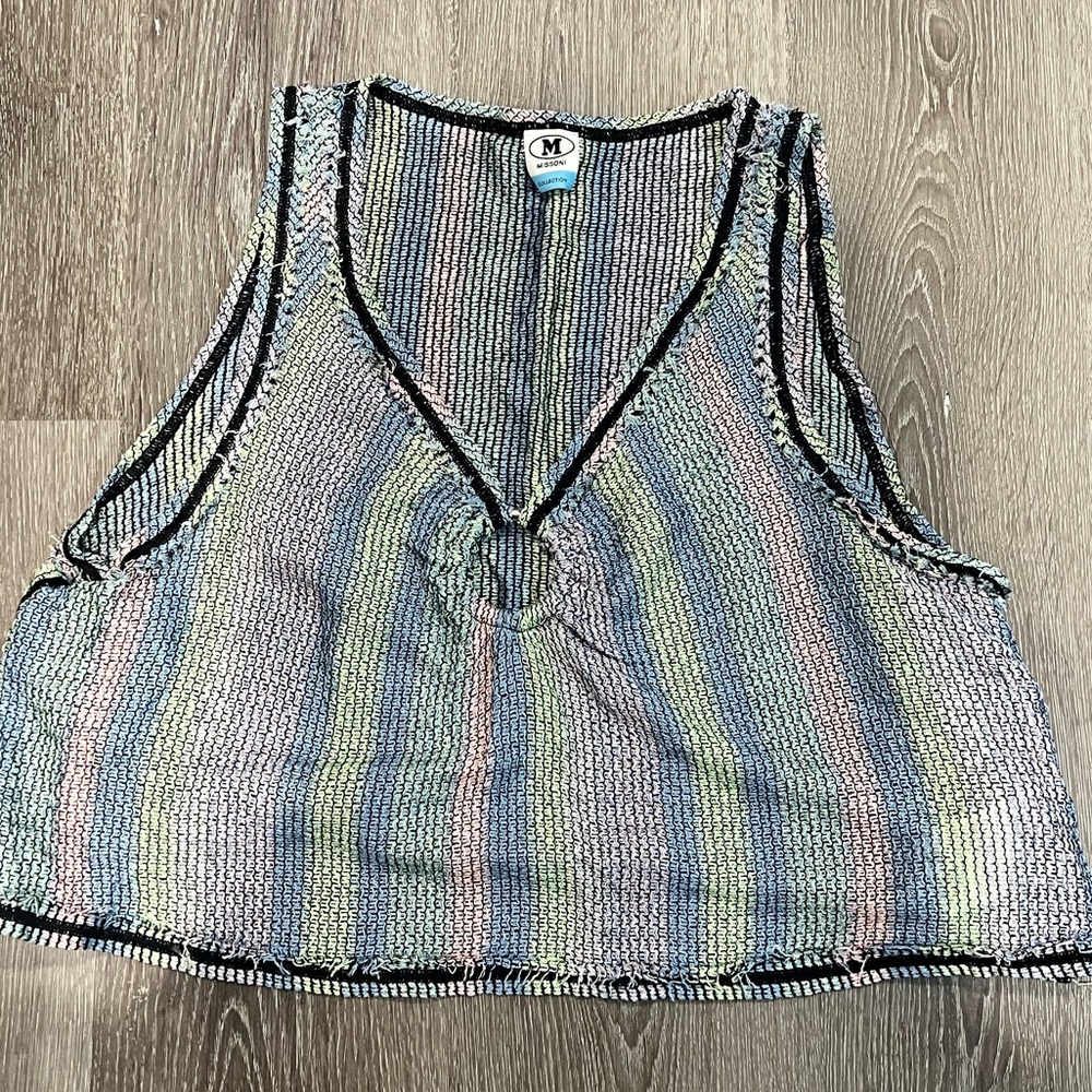 Crocheted Missoni tank top